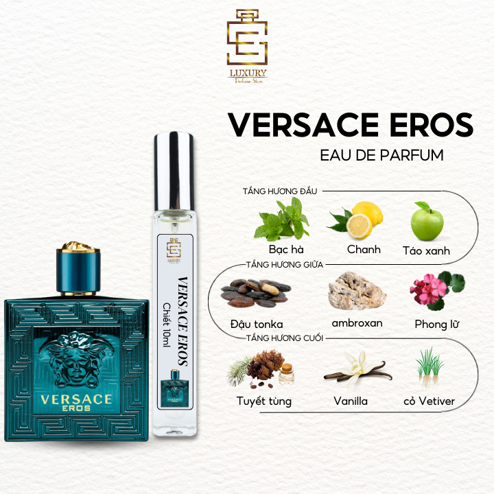 nước hoa chiết nam Versace Eros EDT mẫu thử 10ml, nước hoa chính hãng Luxury lưu hương lâu | BigBuy360 - bigbuy360.vn