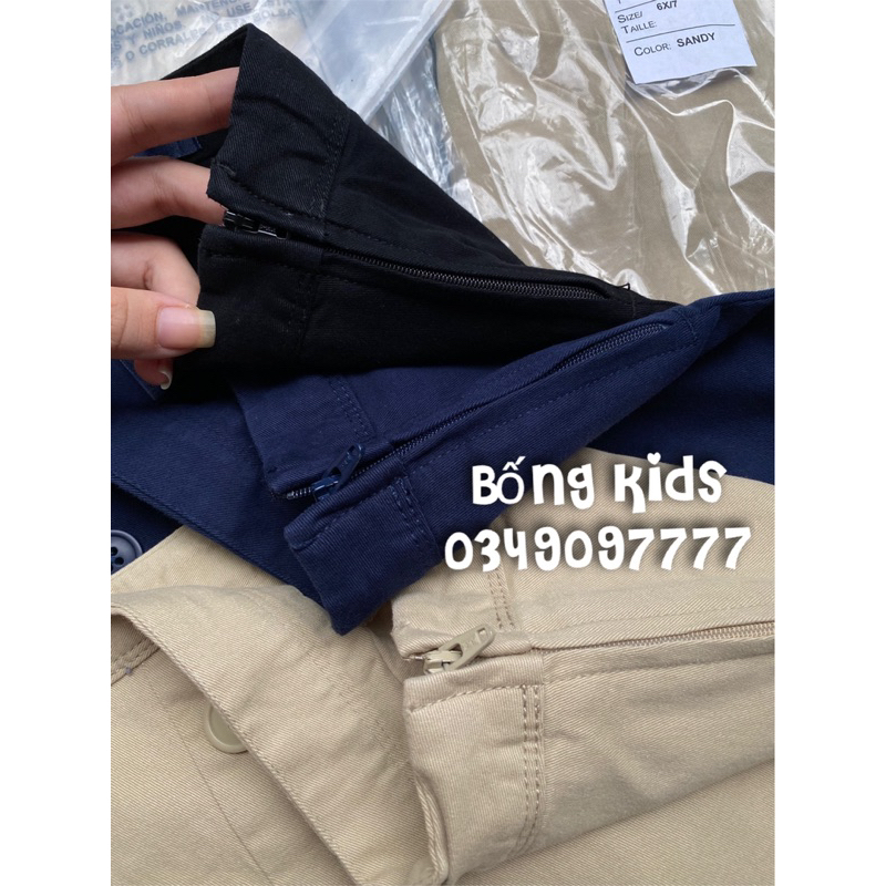 Chân Váy Kaki Bé Gái Đồng Phục