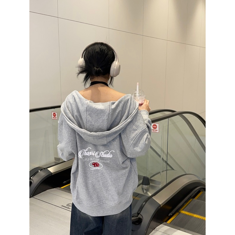 Áo khoác Hoodie Zip vải chân cua THOXRI