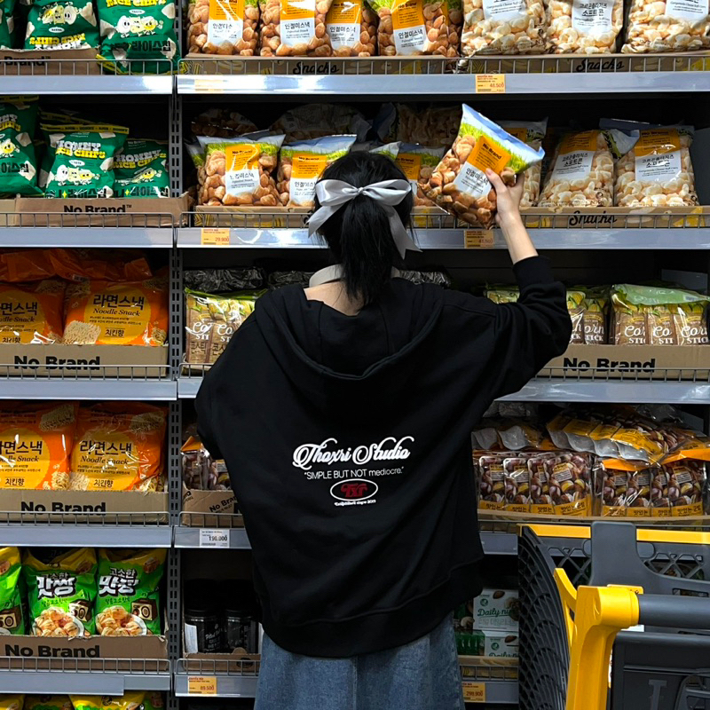 Áo khoác Hoodie Zip vải chân cua THOXRI