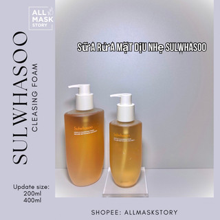 [DUTY FREE] SỮA RỬA MẶT SULWHASOO DẠNG GEL DỊU NHẸ