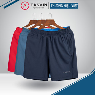 Quần đùi nam BIGSIZE FASVIN D20206.HN chất vải gió co giãn mềm mát túi có khóa cho người từ 80-120kg