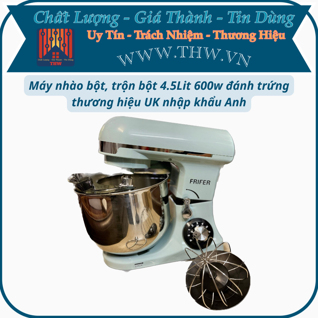 |HÀNG SỈ| Máy nhào bột công nghiệp 1500w dung tích 6Lit