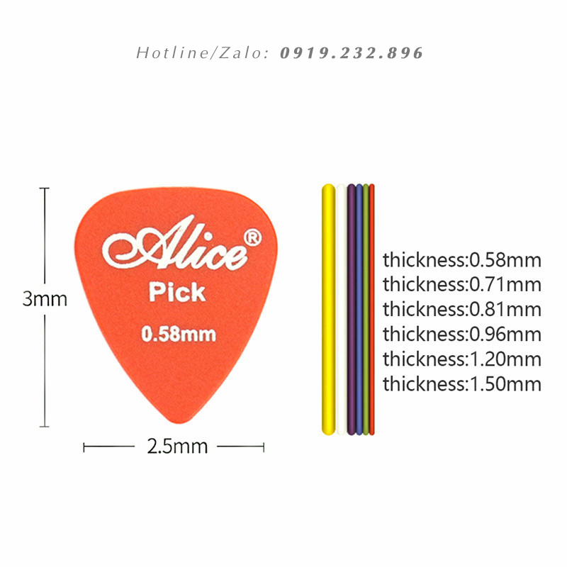Pick Guitar Alice | Móng Gảy Đàn Guitar Alice | Phím Gảy | Cao Cấp