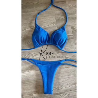 Sẵn Kèm Hình Thật Set Bikini Tam Giác Quần Dây Cột Tuỳ Chỉnh Nhiều Màu