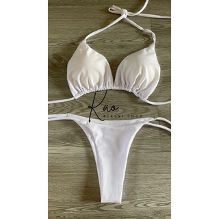 Sẵn Kèm Hình Thật Set Bikini Tam Giác Quần Dây Cột Tuỳ Chỉnh Nhiều Màu