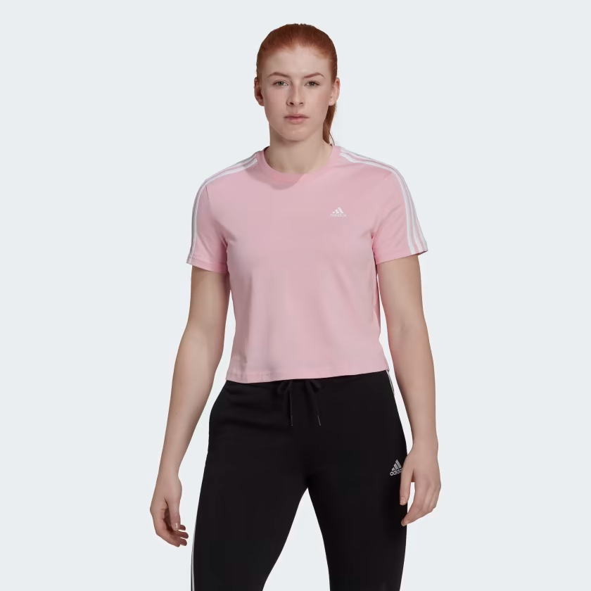 Quần áo nữ Áo nữ Adidas dáng suông croptop 100% cotton thoáng mát thấm hút sale nửa giá