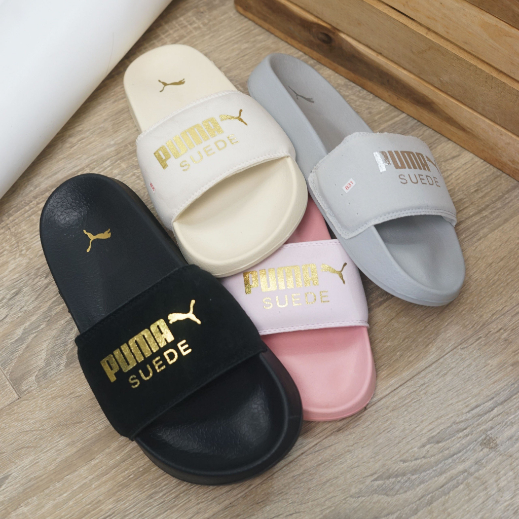 Dép quai ngang PM SUEDE  CÁ TÍNH NAM NỮ