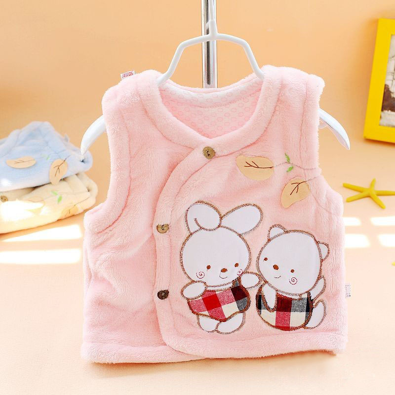 Áo ghile bông dày ấm gi lê Hàng Quảng Châu áo khoác ghi lê bé trai, áo gile bé gái mặc thu đông GILE05