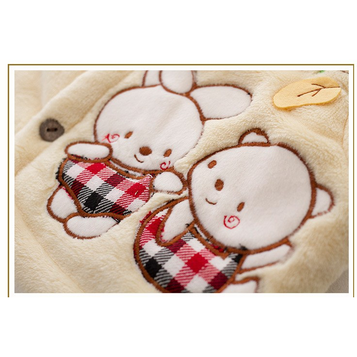 Áo ghile bông dày ấm gi lê Hàng Quảng Châu áo khoác ghi lê bé trai, áo gile bé gái mặc thu đông GILE05