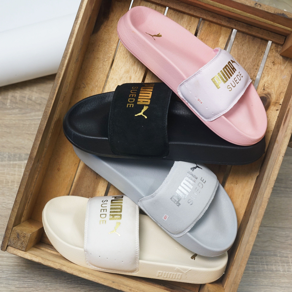 Dép quai ngang PM SUEDE  CÁ TÍNH NAM NỮ