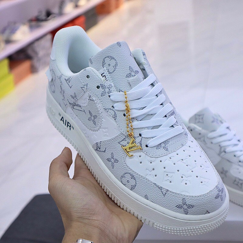 💖 𝑭𝑹𝑬𝑬𝑺𝑯𝑰𝑷 💖 Giày Nike_ AF1 LV Xám, Giày Air Force 1 Louis Vuitton Xám Bản Cao Cấp Hót Trend 2023, | BigBuy360 - bigbuy360.vn