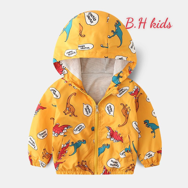 Áo khoác gió trẻ em bé trai bé gái phong cách Hàn Quốc phù hợp cho mùa thu đông chắn gió mưa nhẹ từ 8-22kg