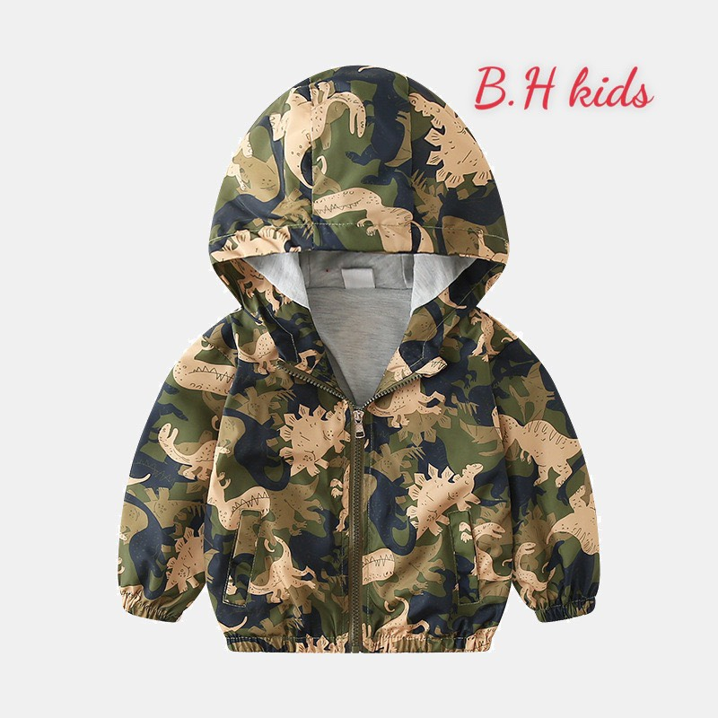 Áo khoác gió trẻ em bé trai bé gái phong cách Hàn Quốc phù hợp cho mùa thu đông chắn gió mưa nhẹ từ 8-22kg