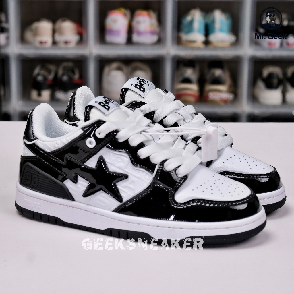 Giày Sneaker cổ thấp - BAPE SK8 STA #5 LADIES - Black White