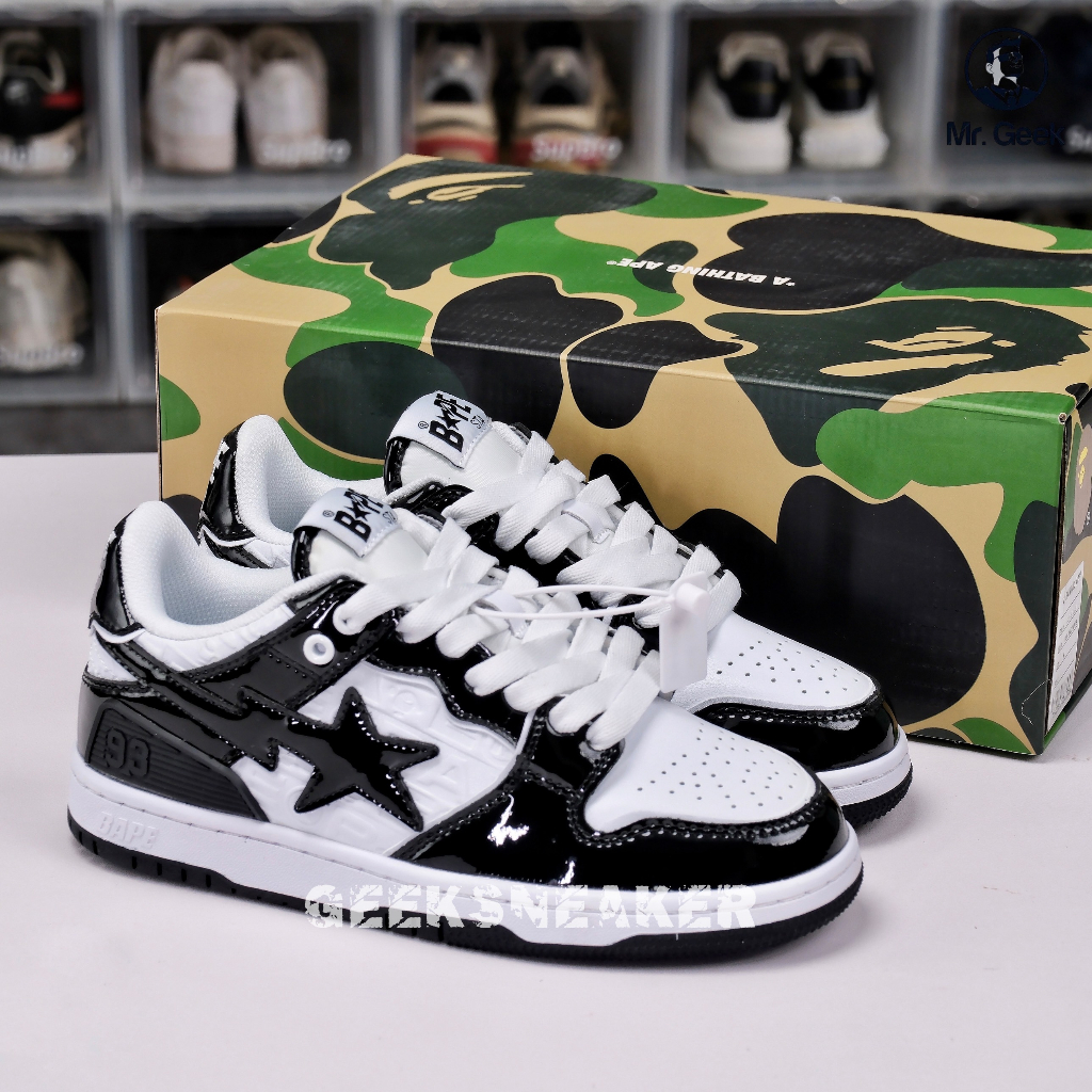Giày Sneaker cổ thấp - BAPE SK8 STA #5 LADIES - Black White