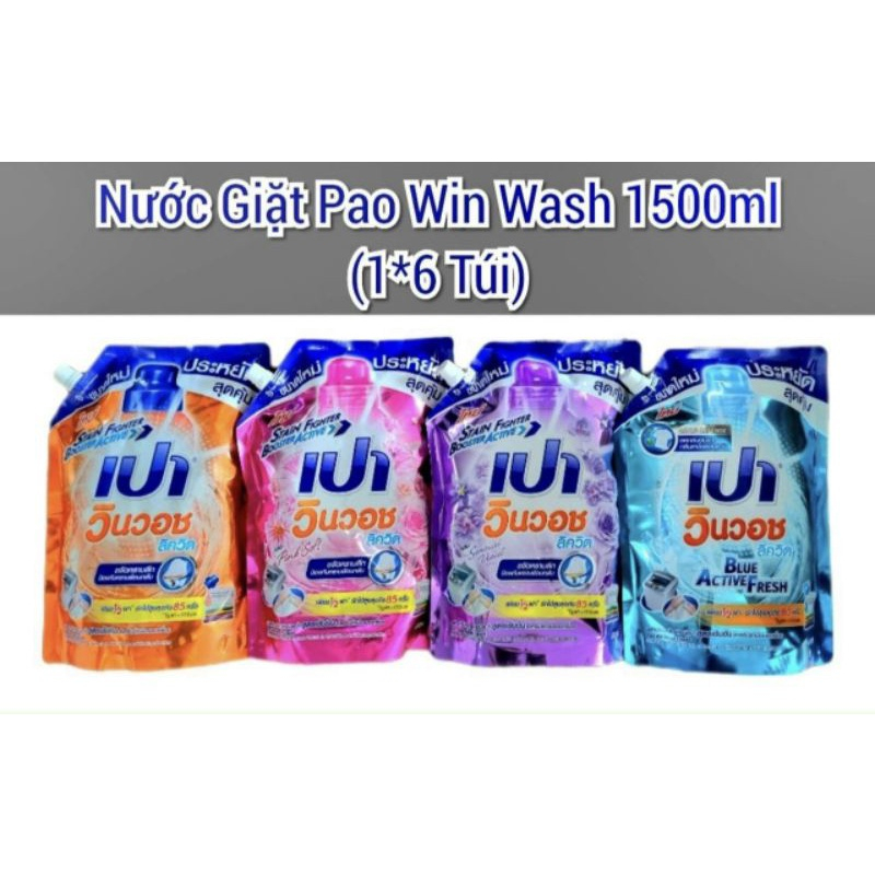 NƯỚC GIẶT PAO 1500ML THÁI LAN (Đủ màu date 2023)