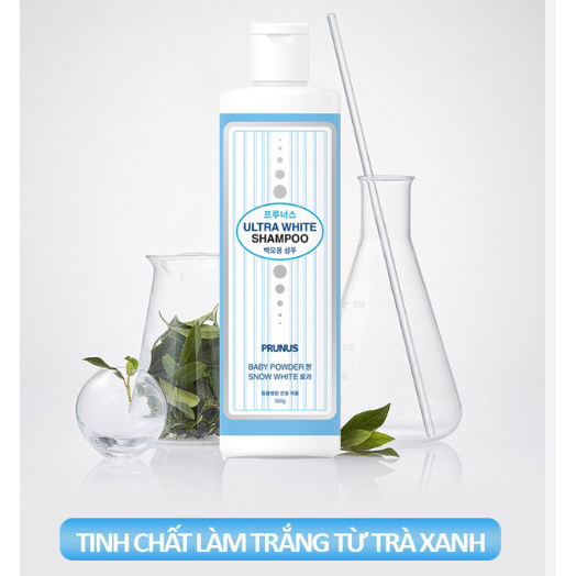 Sữa Tắm Siêu Trắng Lông Chó Mèo Prunus Ultra White Shampoo 500g