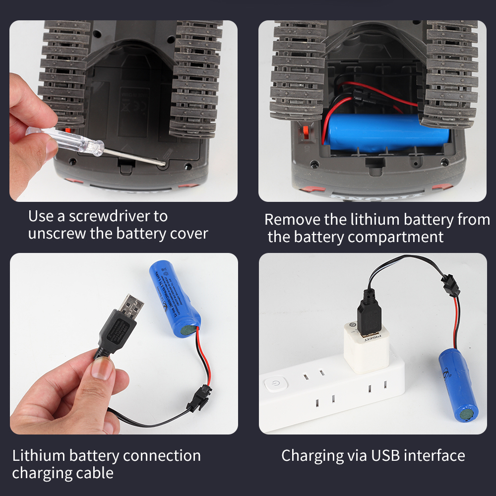 Máy xúc điều khiển từ xa gầu thép pin sạc, Đồ chơi xe xúc cát cho bé
