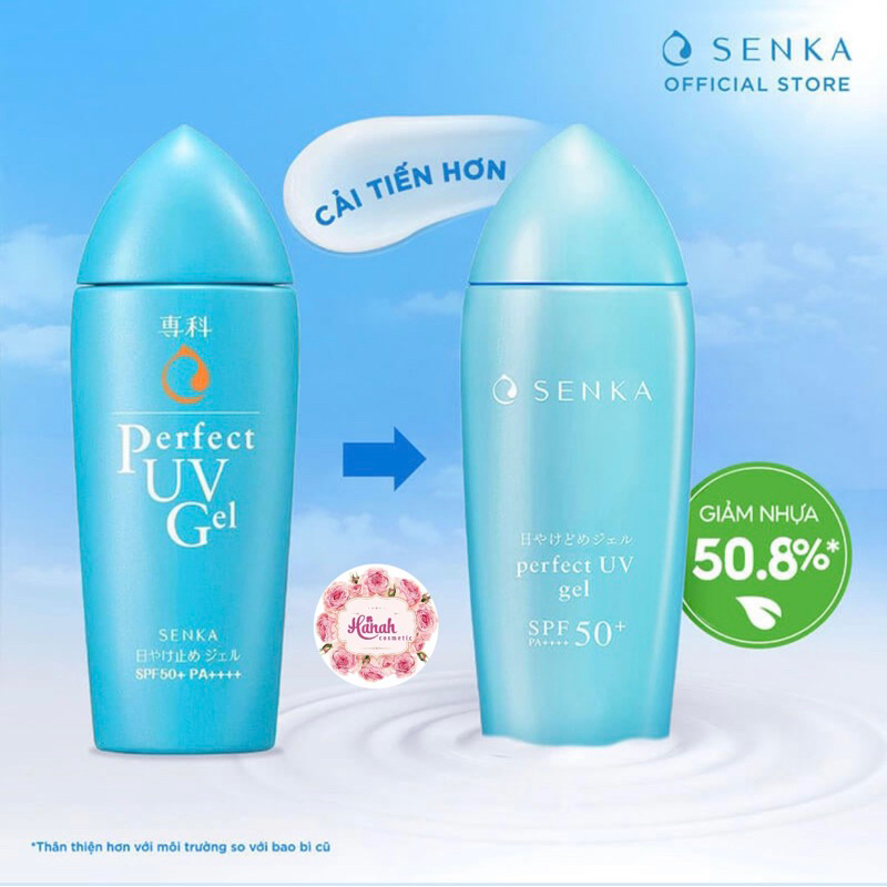 GEL SỮA CHỐNG NẮNG DƯỠNG ẨM SENKA PERFECT UV GEL SPF50+ PA++++ 80ML