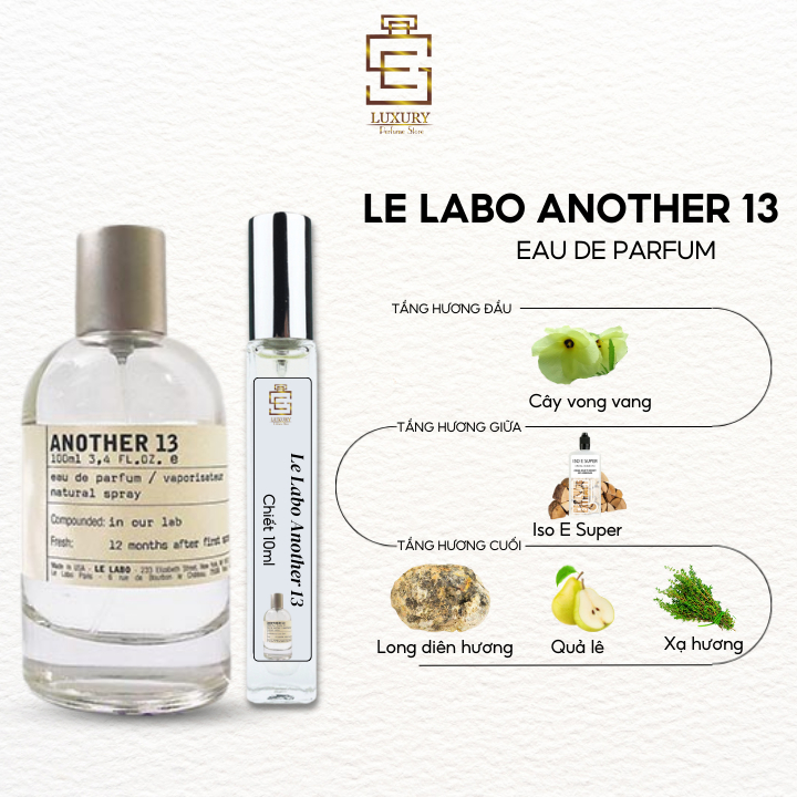 nước hoa chiết nam nữ Le Labo Another 13 edp mẫu thử 10ml, nước hoa unisex chính hãng_lưu hương lâu