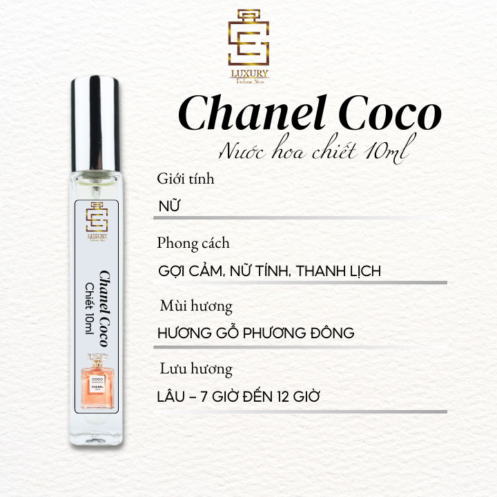 Nước hoa chiết nữ Coco mademoiselle intense EDP 10ml, mang đến cho các nàng sự tự tin_chính hãng Luxury8386