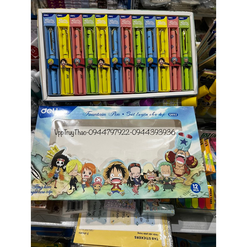 Bút máy Deli_Q892 Hoạ tiết hình One Piece