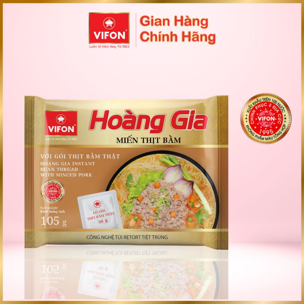 Set 5 gói Hoàng Gia bánh đa cá /Hủ tiếu nam vang/Bánh đa cua/ Bún bò huế/Miến thịt bằm/Miến cua/Phở bò/Phở gà