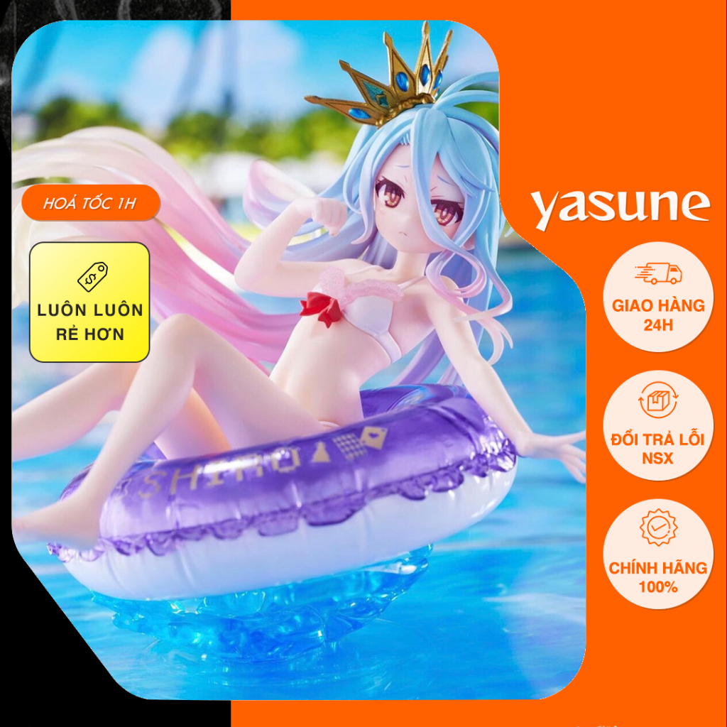 No Game No Life - Shiro - Aqua Float Girls , Mô hình figure chính hãng