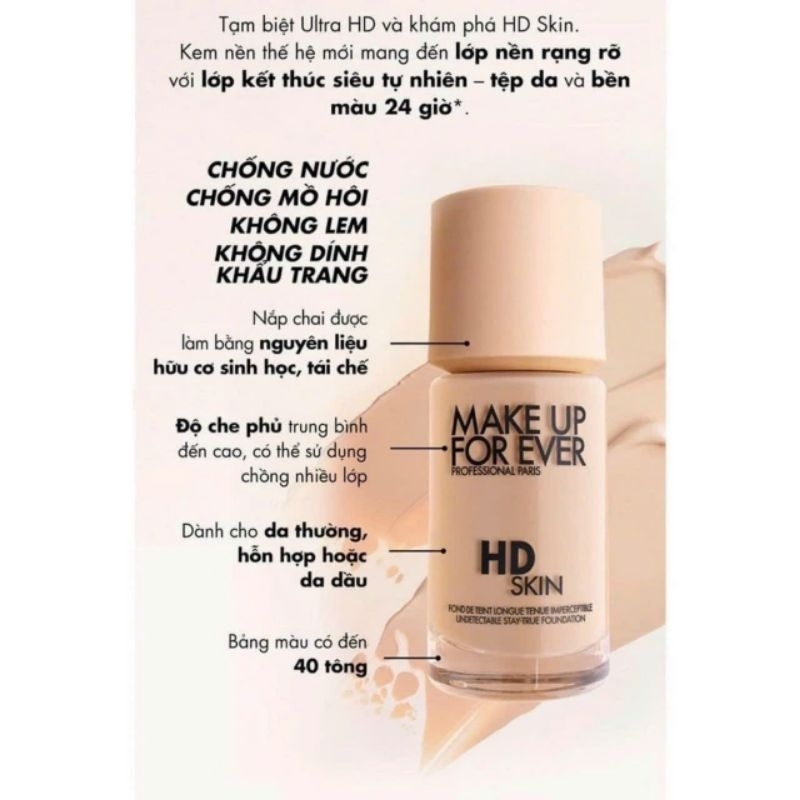 Kem Nền Make Up Hd Skin Foundation