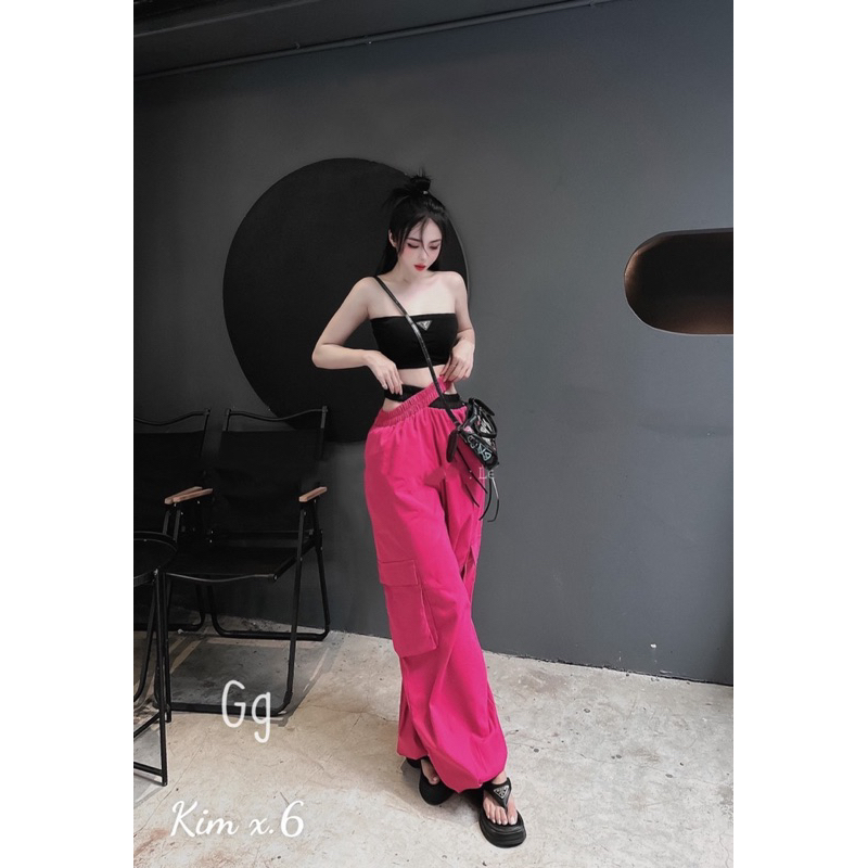 SET XUÔNG ÁO ỐNG CROPTOP QUẦN CHÉO DÂY SIÊU ĐẸP