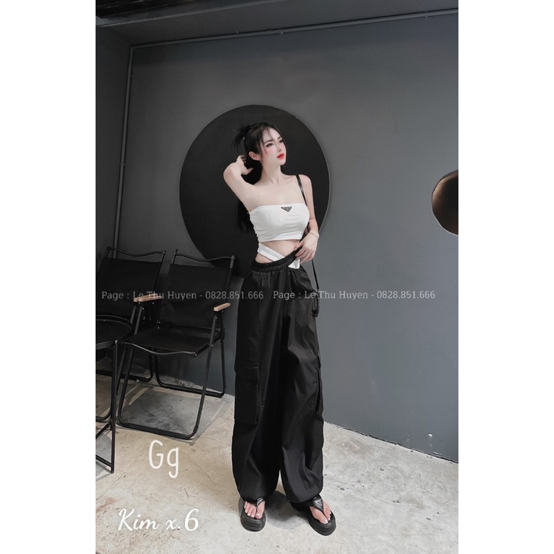 SET XUÔNG ÁO ỐNG CROPTOP QUẦN CHÉO DÂY SIÊU ĐẸP