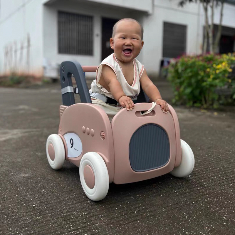 Xe đẩy tập đi đa năng hình ô tô cho bé vừa làm xe tập đi, xe kéo và xe đựng đồ chơi mẫu mới 2023 siêu dễ thương