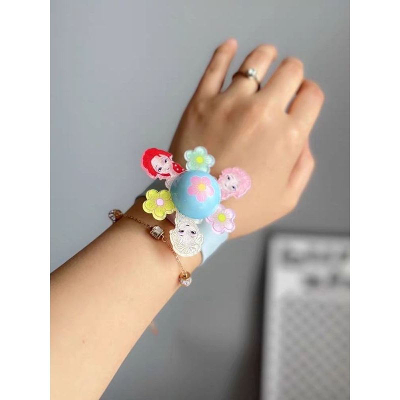 Vòng Đeo Tay Công Chúa Xoay Tròn Có Đèn Led Phát Sáng - Đồng Hồ Giả Đập Tay Công Chúa Dễ Thương Dành Cho Bé Yêu