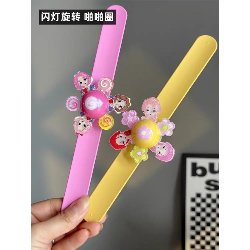 Vòng Đeo Tay Công Chúa Xoay Tròn Có Đèn Led Phát Sáng - Đồng Hồ Giả Đập Tay Công Chúa Dễ Thương Dành Cho Bé Yêu