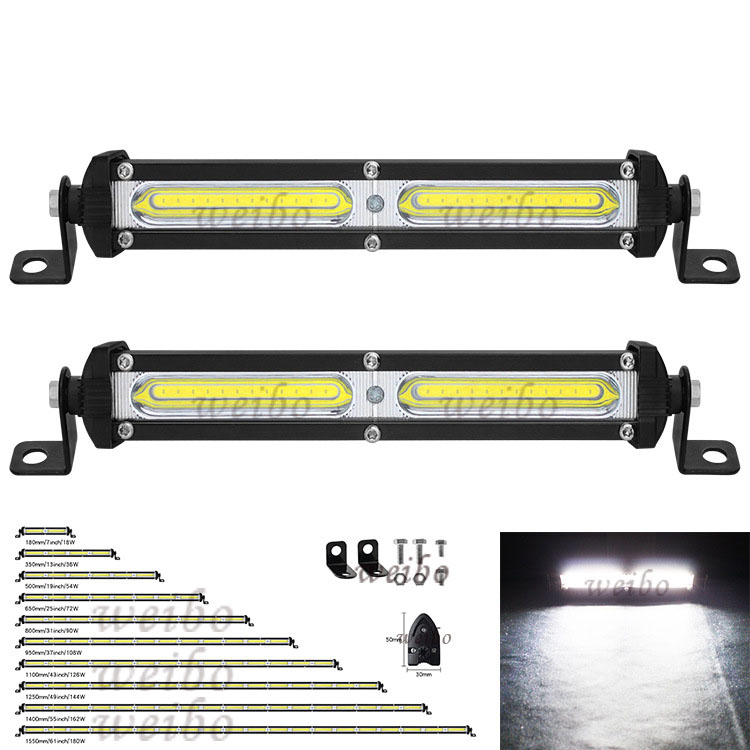 Đèn led ngang dài 18cm led trợ sáng xe máy xe ô tô 12V 24V DC