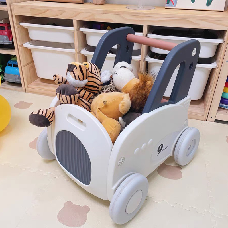 Xe đẩy tập đi đa năng hình ô tô cho bé vừa làm xe tập đi, xe kéo và xe đựng đồ chơi mẫu mới 2023 siêu dễ thương