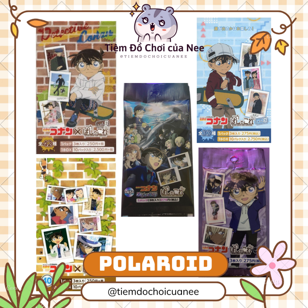 Pack thẻ Polaroid nhân phẩm Thám tử lừng danh Conan vol.1-2-3-4 , Movie 26