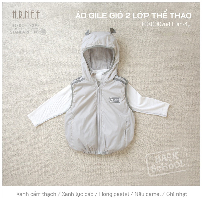 Áo ghile gió 2 lớp thể thao