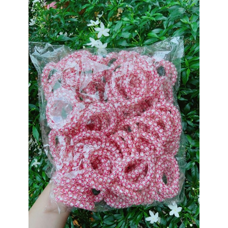 Dây Cột Tóc Lò Xo Gấu Dâu Dễ Thương Dành Cho Bé
