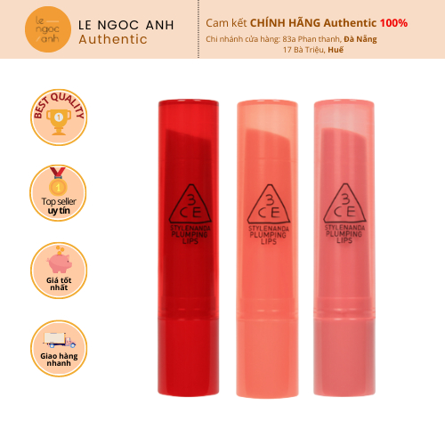 Son Dưỡng Môi Có Màu 3CE Plumping Lips 2.2g