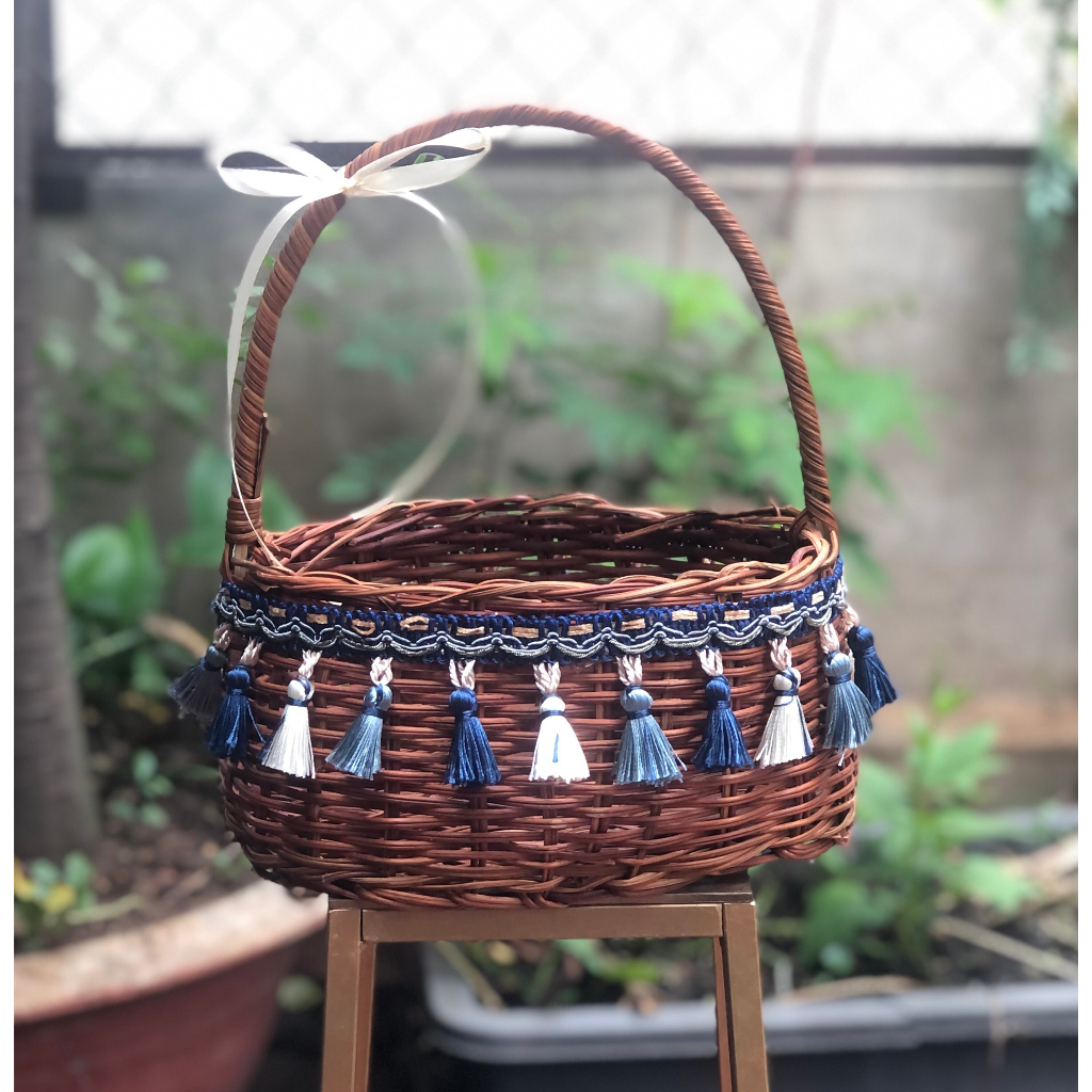 Giỏ Mây Cắm Hoa, Đựng Trái cây Làm Quà Tặng