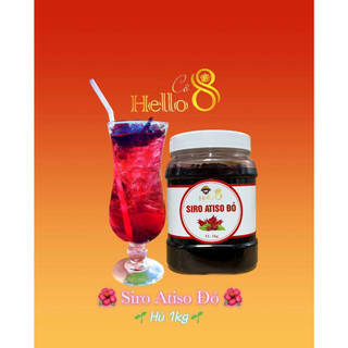 Siro hoa atiso đỏ ngăm đường phèn hủ 1kg