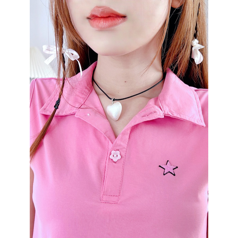 Áo Thun Crop Polo BLOOMDAY