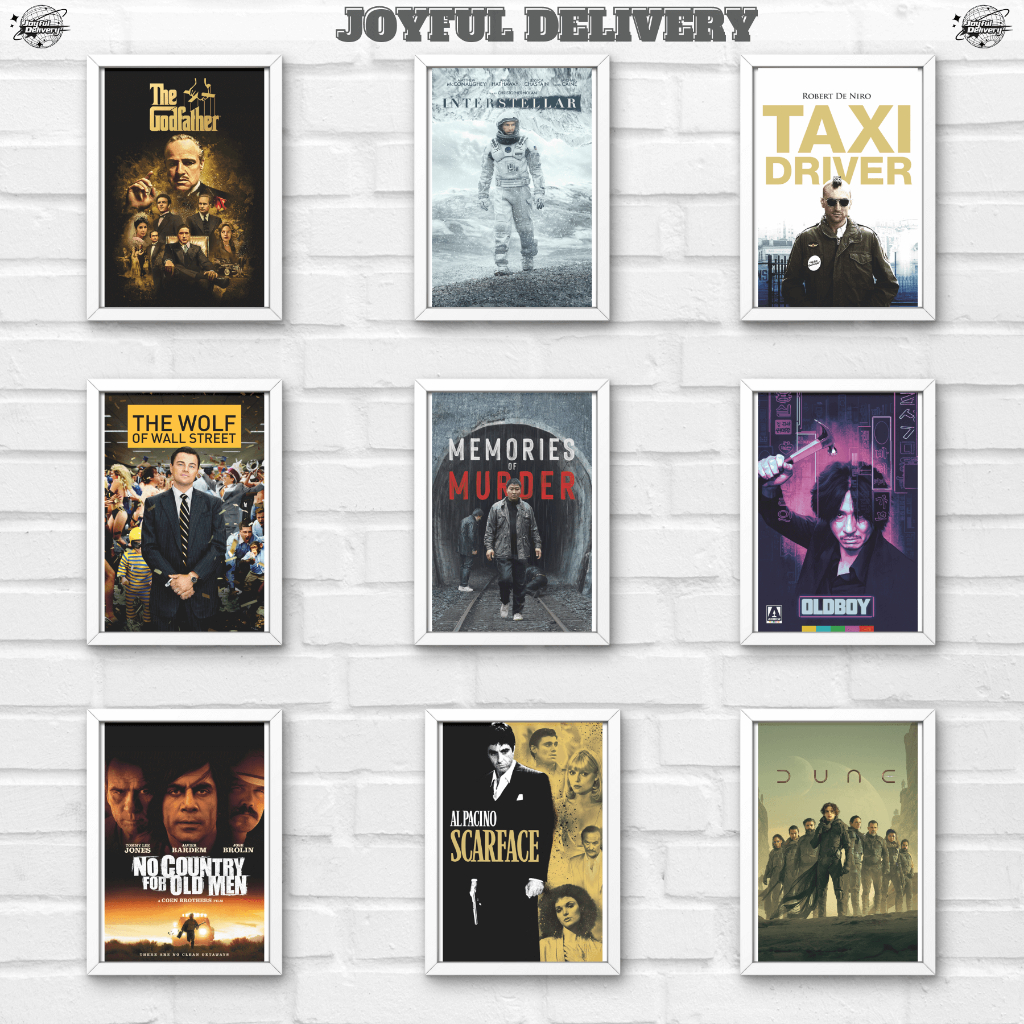 Poster dán tường, ảnh dán tường, áp phích treo tường hình phim điện ảnh vintage decor phòng chống nước bền màu khổ A4