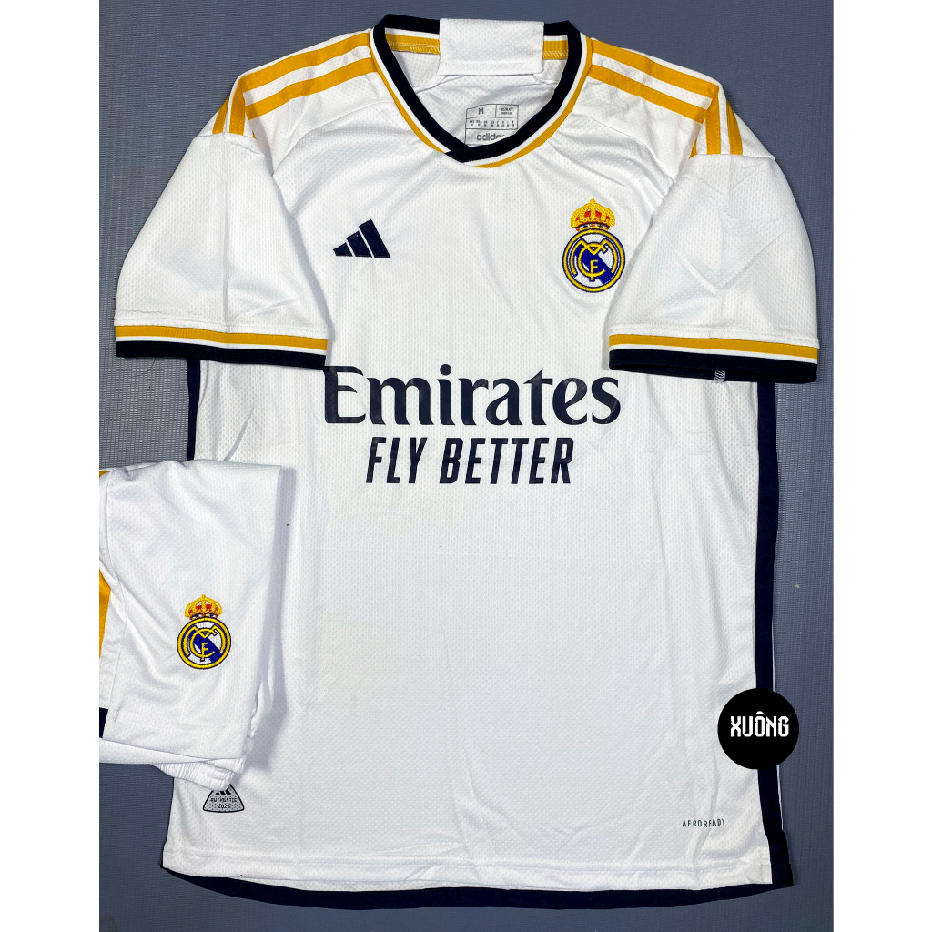 Hàng Thailand Super Bộ Áo bóng đá Real  2024/2023 chuẩn thi đấu
