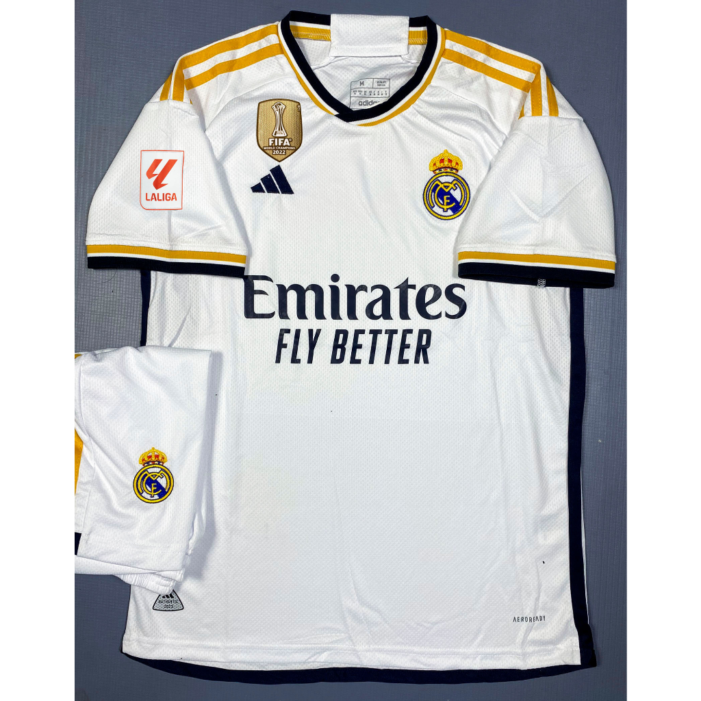 Hàng Thailand Super Bộ Áo bóng đá Real  2024/2023 chuẩn thi đấu