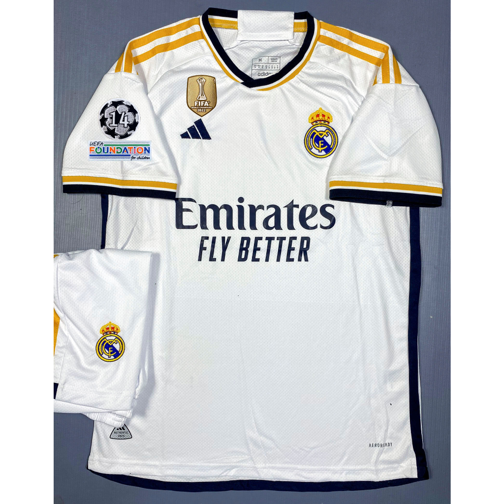 Hàng Thailand Super Bộ Áo bóng đá Real  2024/2023 chuẩn thi đấu