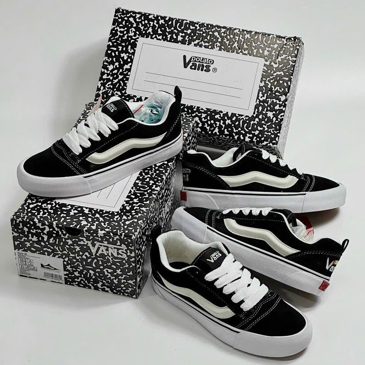 Giày Thể Thao/Giày Sneaker. Giày Vans Vault Knu Skool VR3 x Imran Potato cao cấp Full Box Bill.