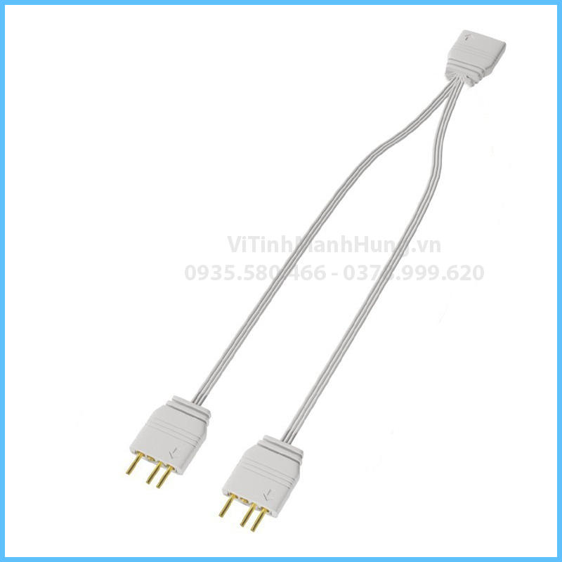 Dây chia Led 5V ARGB - 3 pin - 1 ra 2, 1 ra 4, Đen / Trắng, dài 30cm.
